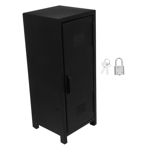 LOORGVEL Lockable Metall Tisch Organizer mit Schlüssel Kleines Eck-schränkchen für Büro Schlafzimmer Wohnzimmer Vielseitiger Aufbewahrungsbehälter mit Glatter Oberfläche Einfach zu Reinigen LOORGVEL Lockable Metall Tisch Organizer mit Schlüssel Kleines Eck-schränkchen für Büro Schlafzimmer Wohnzimmer Vielseitiger Aufbewahrungsbehälter mit Glatter Oberfläche Einfach zu Reinigen von LOORGVEL