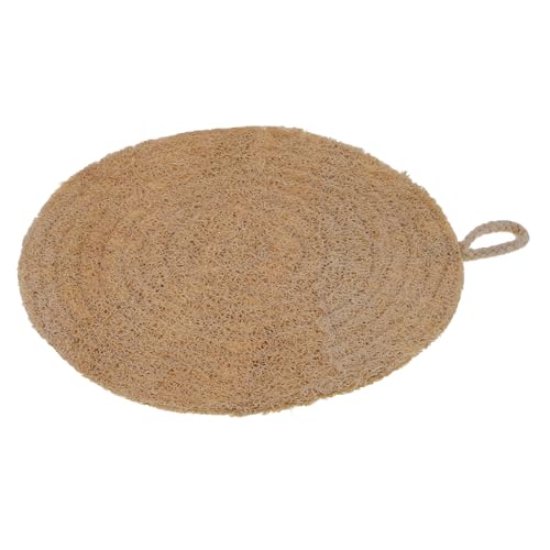 LOORGVEL Loofah dämpfer einlage aus Pflanzlichen Fasern Waschbarer Dampfgarer liner Hitzebeständig Wiederverwendbar Rund für Dämpfkörbe Gemüse Dumplings Fisch Gleichmäßige Hitzeverteilung von LOORGVEL