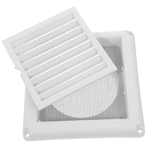 LOORGVEL Lüftungsgitter mit Insektenschutz Ventilationsgitter Kunststoff Abluftgitter für Boden Wand Decke Installieren Langlebig Verhindert Eindringen von Kleintieren von LOORGVEL