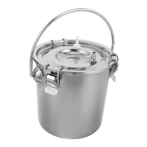 LOORGVEL Manuelle Edelstahl Melkeimer Milchgerät für Kühe Ziegen Tragbar Robust für Milchbetrieb Landwirtschaft Außenbereich LOORGVEL Manuelle Edelstahl Melkeimer Milchgerät für Kühe Ziegen Tragbar Robust für Milchbetrieb Landwirtschaft Außenbereich von LOORGVEL