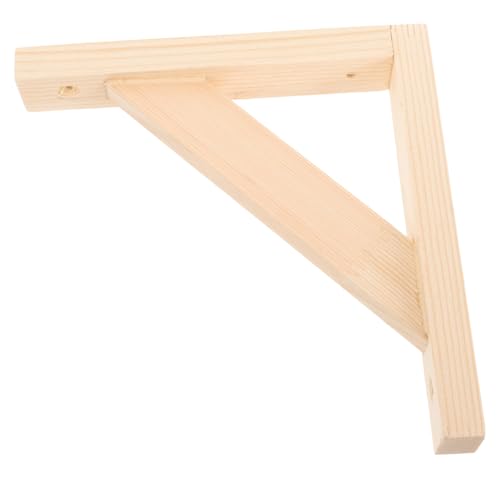 LOORGVEL Massive Dreieck holzregalhalterung Stabile Wandbefestigung Schwebende Regalstütze aus Robustem Holz Platzsparend und Einfach zu Montieren für Wandregale und Holzablagen LOORGVEL Massive Dreieck holzregalhalterung Stabile Wandbefestigung Schwebende Regalstütze aus Robustem Holz Platzsparend und Einfach zu Montieren für Wandregale und Holzablagen von LOORGVEL