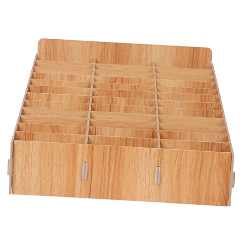 LOORGVEL Mehrzweck Holz Desktop Aufbewahrungsbox mit Fächern Natürliche Stabile Holzstruktur Multifunktionaler Organizer für Büro Schule Klassenzimmer und Mobiles Display zur LOORGVEL Mehrzweck Holz Desktop Aufbewahrungsbox mit Fächern Natürliche Stabile Holzstruktur Multifunktionaler Organizer für Büro Schule Klassenzimmer und Mobiles Display zur von LOORGVEL