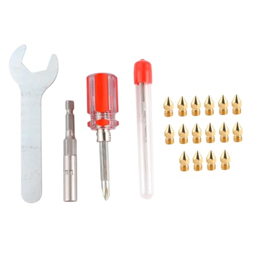LOORGVEL Messing Extruder Düsen Drucker Zubehör Reinigung Nadeln Verschiedene Einfacher Austausch Langlebig Markierte Oberfläche Werkzeug für Präzisen Druck LOORGVEL Messing Extruder Düsen Drucker Zubehör Reinigung Nadeln Verschiedene Einfacher Austausch Langlebig Markierte Oberfläche Werkzeug für Präzisen Druck von LOORGVEL