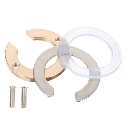 LOORGVEL Messing Wasserhahnmutter C förmig mit Edelstahl silikon dichtung Rostbeständig Anti lockerungs befestigung für Küchen Badarmaturen Selbstinstallierbar Kompakt Geeignet für von LOORGVEL