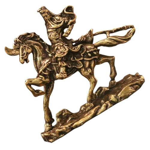LOORGVEL Messingfigur Reitpferd Guan Gong Krieger Skulptur Kleine Dekorative Tischdekoration für Zuhause und Büro Feng Shui Geschenkidee für Freunde und Familien LOORGVEL Messingfigur Reitpferd Guan Gong Krieger Skulptur Kleine Dekorative Tischdekoration für Zuhause und Büro Feng Shui Geschenkidee für Freunde und Familien von LOORGVEL