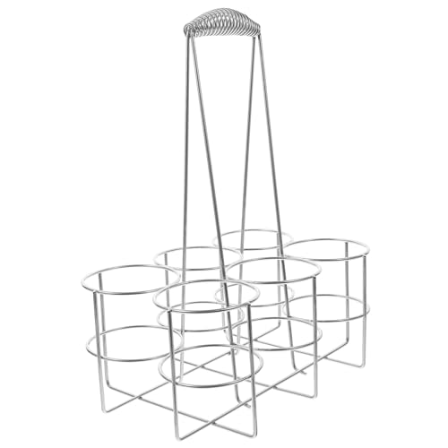 LOORGVEL Metall Bierflaschenkorb mit Griff Robuster Flaschenhalter für Mehrere Bierflaschen Tragbarer Handheld Bierflaschen träger Rostbeständig und Langlebig für Bar und Party von LOORGVEL