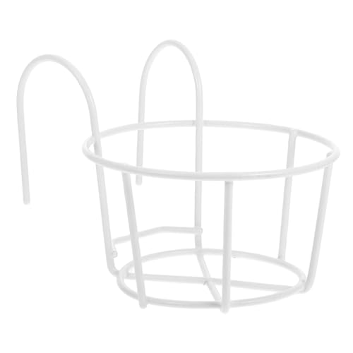 LOORGVEL Metall Hay Feeder mit Blumentopf Hängegestell Platzsparender Heuraufenhalter für Meerschweinchen und Kaninchen Robustes Heufutterzubehör für Kleine Nagerkäfige Futterverschwendung von LOORGVEL