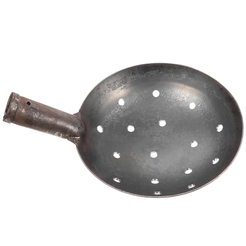 LOORGVEL Metall Siebschaufel mit Löchern Robuste Sandsieb Schaufel für Entwässerungsrinne und Schlammheber Ergonomisch Vielseitig Einsetzbar zur von Abflüssen und Kanälen Wiederverwendbar von LOORGVEL