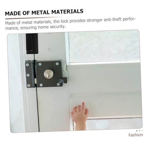 LOORGVEL Metall Türverstärkungsriegel Diebstahl Sicherheitsschloss für Innentüren Einfache Montage Langlebig Verstärkter Türriegel für Wohnungs und Bürotüren von LOORGVEL