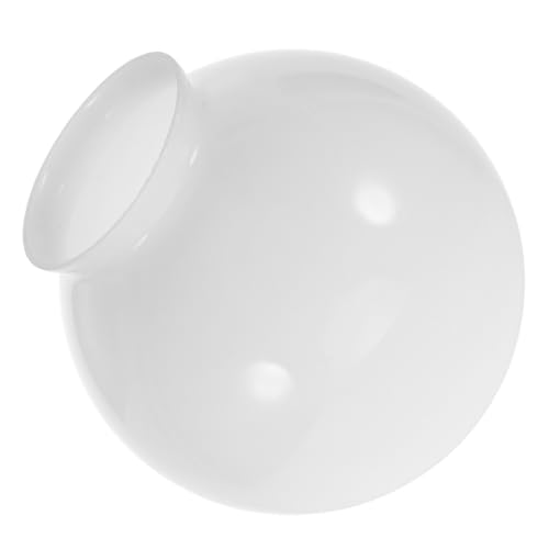 LOORGVEL Milchglas Lampenschirm Kugelform Deckenleuchte Ersatzglas Softes Licht für Schlafzimmer Wohnzimmer Vielseitig Einfache Reinigung Langlebig von LOORGVEL