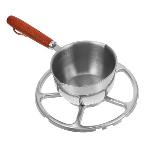 LOORGVEL Mini Edelstahl Milch und Soßentopf mit Doppel Ausgießer Kleiner Butterwärmer und Ölgießer Kompakt Langlebig Vielseitig für Milch Sauce Babyessen Küche von LOORGVEL