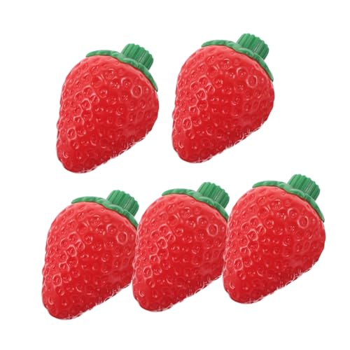 LOORGVEL Mini Squeeze Flaschen Erdbeerform Refillable Soßenflaschen mit Trinkhalm Leicht Tragbar Auslaufsicher Für Salatdressings und Flüssige Gewürze LOORGVEL Mini Squeeze Flaschen Erdbeerform Refillable Soßenflaschen mit Trinkhalm Leicht Tragbar Auslaufsicher Für Salatdressings und Flüssige Gewürze von LOORGVEL