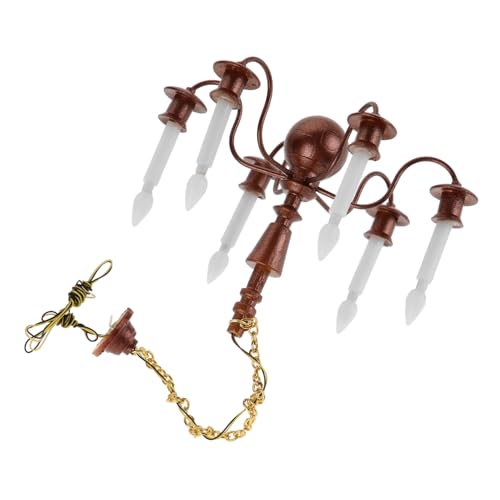 LOORGVEL Miniatur Deckenlampe für Puppenhaus Simulation Lampe Kopf Modell Metall Warmes Licht für DIY Miniaturmöbel für Innenraumdekoration LOORGVEL Miniatur Deckenlampe für Puppenhaus Simulation Lampe Kopf Modell Metall Warmes Licht für DIY Miniaturmöbel für Innenraumdekoration von LOORGVEL