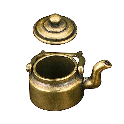 LOORGVEL Miniatur Messing Teekessel Antik Dekorativ für Büro und Zuhause Handgefertigtes Teekesseldekor mit Griff Feine Verarbeitung Langlebiges Sammlerstück für Schreibtisch Regal LOORGVEL Miniatur Messing Teekessel Antik Dekorativ für Büro und Zuhause Handgefertigtes Teekesseldekor mit Griff Feine Verarbeitung Langlebiges Sammlerstück für Schreibtisch Regal von LOORGVEL