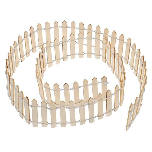 LOORGVEL Miniaturzaun für Feengärten Miniaturzaun Dekorativ für Bonsai und Terrarien Individuell Zuschneidbar Perfektes Zubehör für DIY von LOORGVEL