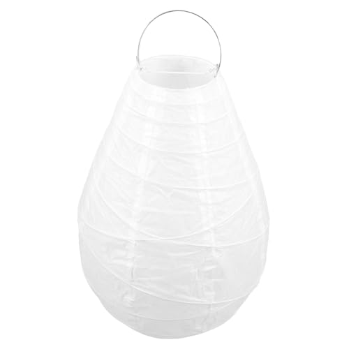 LOORGVEL Minimalistischer Teardrop Papier Lampenschirm Dekorative Laterne für Hochzeit Party Deko Indoor Leicht Tragbar Eleganter Lampion für Festliche Wohnraumgestaltung LOORGVEL Minimalistischer Teardrop Papier Lampenschirm Dekorative Laterne für Hochzeit Party Deko Indoor Leicht Tragbar Eleganter Lampion für Festliche Wohnraumgestaltung von LOORGVEL