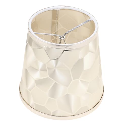 LOORGVEL Moderne Stoff-pendelleuchte Lampenschirm Geometrisch Goldfarbener Lampenschirm Dekorativer Deckenlampenschirm Rustikaler Landhausstil Ersatz für Wohnzimmer und Schlafzimmer von LOORGVEL