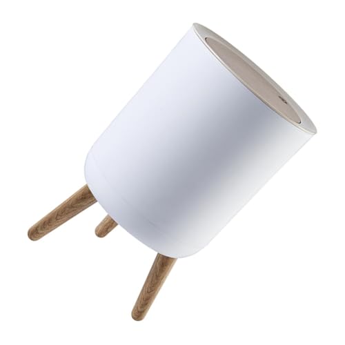 LOORGVEL Moderner Abs Mülleimer mit Hohem Fuß Kapazität Robuster Büroabfalleimer Stilvoller Schreibtisch Papierkorb für Wohnzimmer und Weiß LOORGVEL Moderner Abs Mülleimer mit Hohem Fuß Kapazität Robuster Büroabfalleimer Stilvoller Schreibtisch Papierkorb für Wohnzimmer und Weiß von LOORGVEL