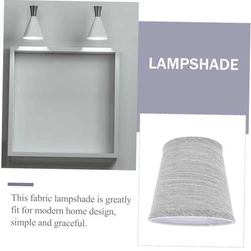 LOORGVEL Moderner Stoff Lampenschirm Kleine Fassung Dekorativer Langlebiger Lampenschirm für Wohnzimmer Schlafzimmer und Hängeleuchte Einfacher Stil Vielseitig und Stilvoll von LOORGVEL