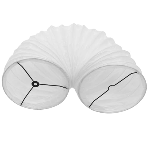 LOORGVEL Moderner Weißer Papier Lampenschirm für Stehlampe Eleganter Ersatzschirm ohne Boden Stilvoller Lampenschirm für Wohnzimmer Schlafzimmer Büro Diffuse Beleuchtung Nordischer Stil von LOORGVEL