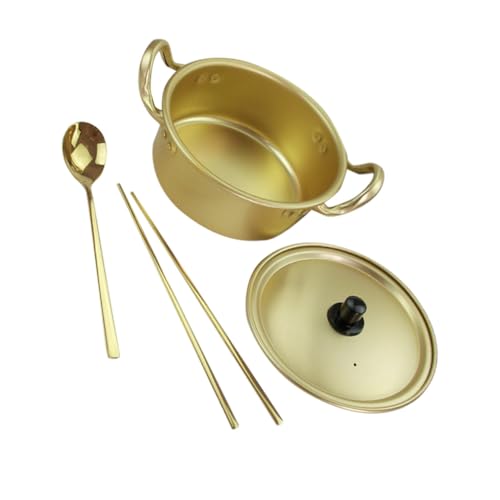 LOORGVEL Multifunktionaler Ramen Kochtopf Leichter Suppentopf mit Doppelgriffen Hitzebeständig und Sicher Für Zuhause Büro Camping und Picknick Inklusive Goldener Essstäbchen Gabel und LOORGVEL Multifunktionaler Ramen Kochtopf Leichter Suppentopf mit Doppelgriffen Hitzebeständig und Sicher Für Zuhause Büro Camping und Picknick Inklusive Goldener Essstäbchen Gabel und von LOORGVEL