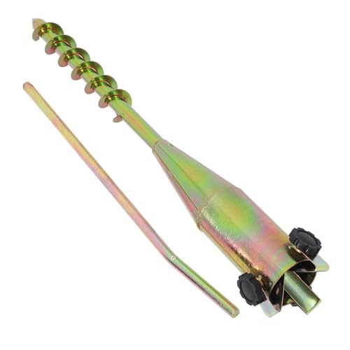 LOORGVEL Multifunktionaler Sonnenschirm Erdspieß Spiralhalterung Windfest für Strand Balkon Garten Outdoor Sonnenschirmständer Bodenanker Einfache Befestigung von LOORGVEL