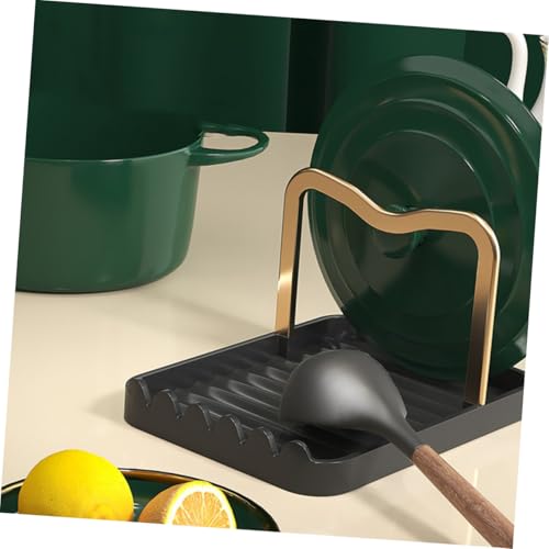 LOORGVEL Multifunktionaler Topfdeckelhalter und Kochutensilienablage mit Stabilem Sockel Geeignet für Löffel Pfannenwender und Schneidebrett Platzsparend für Saubere Küchenarbeitsflächen LOORGVEL Multifunktionaler Topfdeckelhalter und Kochutensilienablage mit Stabilem Sockel Geeignet für Löffel Pfannenwender und Schneidebrett Platzsparend für Saubere Küchenarbeitsflächen von LOORGVEL