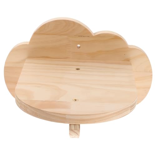 LOORGVEL Multifunktionales Katzen kletterboard aus Naturholz Haustier zubehör als Sprungplattform und Spielbrett für Katzen und Hamster Einfache Installation im Käfig Langlebiges von LOORGVEL