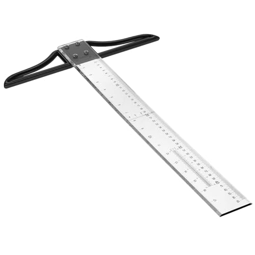 LOORGVEL Multifunktionales T lineal mit Komfortablem Griff Präzises Messwerkzeug für Architektur Ingenieurwesen Holzhandwerk und Technische Zeichnungen von LOORGVEL