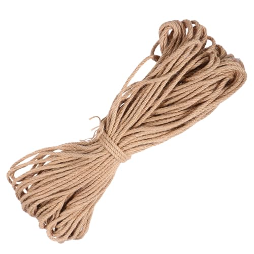 LOORGVEL Natürliche Juteseil Ersatzseil für Katzenkratzbaum Starkes DIY Hanfseil Robust und Langlebig für Katzengrabstamm Vielseitig Einsetzbar in Beige von LOORGVEL