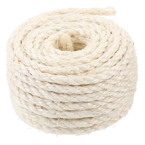 LOORGVEL Natürliche Sisal Hanfseil Cuttable Kratzbaum Seil für Katzen Multifunktionales DIY Kratzbaum Ersatzseil Robustes Sisalseil zum Schutz von Möbeln und Dekoration LOORGVEL Natürliche Sisal Hanfseil Cuttable Kratzbaum Seil für Katzen Multifunktionales DIY Kratzbaum Ersatzseil Robustes Sisalseil zum Schutz von Möbeln und Dekoration von LOORGVEL