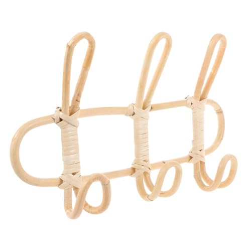 LOORGVEL Natürlicher Handgefertigter Rattan Wandhaken mit Haken Rustikaler Aufhänger für Handtücher und Kleidung Vielseitiger Wand Organizer für Badezimmer und Schlafzimmer Vintage LOORGVEL Natürlicher Handgefertigter Rattan Wandhaken mit Haken Rustikaler Aufhänger für Handtücher und Kleidung Vielseitiger Wand Organizer für Badezimmer und Schlafzimmer Vintage von LOORGVEL