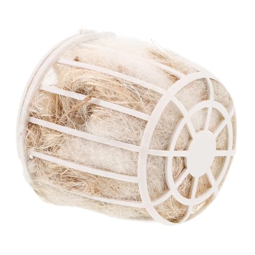 LOORGVEL Nistmaterial aus Baumwolle und Jute für Vögel Langlebiges Nestbaumaterial mit Korb Wiederverwendbar Geeignet für Kanarienvögel Wellensittiche und Wildvögel Komfortables Nest für von LOORGVEL