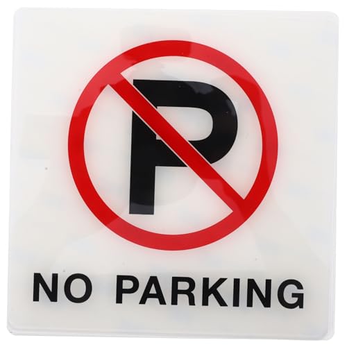 LOORGVEL No Parking Schild Selbstklebend Acryl Warnschild Verkehrszeichen Parkverbot für Allgemeine Bereiche Einfache Anbringung Vielseitig Einsetzbar für Einfahrt Restaurant von LOORGVEL