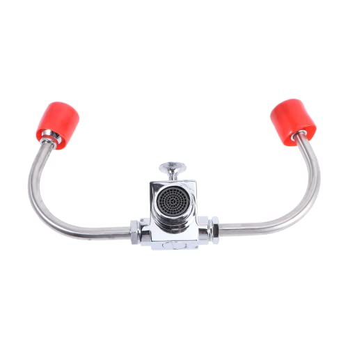 LOORGVEL Notfall Augenspülstation aus Edelstahl mit Abnehmbarem Belüfter Dualer Düse Ventil Schnell Aktivierbar Wasserhahn Montierbar Geeignet für Waschbecken und Notfälle LOORGVEL Notfall Augenspülstation aus Edelstahl mit Abnehmbarem Belüfter Dualer Düse Ventil Schnell Aktivierbar Wasserhahn Montierbar Geeignet für Waschbecken und Notfälle von LOORGVEL