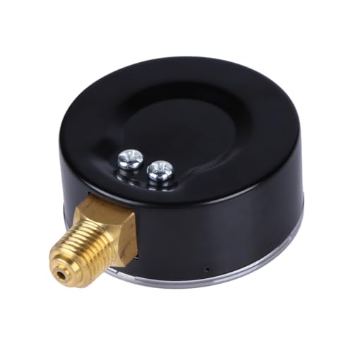 LOORGVEL Npt Druckluftmanometer Bar Metallgehäuse Mini Vielseitig für Öl Präzise Messung Robust und Leicht Tragbar von LOORGVEL