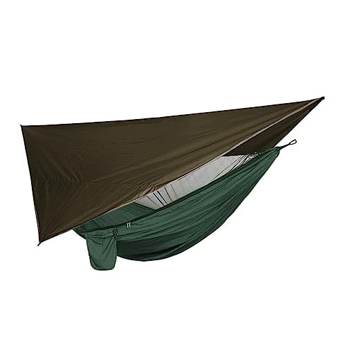 LOORGVEL Outdoor Camping Hängematte Set Strapazierfähigem mit Wasserdichtem Sonnendach und Moskitonetz Schnell Aufstellbar für Garten Feldbett und im Freien LOORGVEL Outdoor Camping Hängematte Set Strapazierfähigem mit Wasserdichtem Sonnendach und Moskitonetz Schnell Aufstellbar für Garten Feldbett und im Freien von LOORGVEL