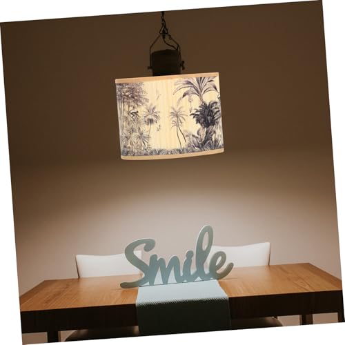 LOORGVEL Ovaler Lampenschirm mit Tropischem Wald motiv Langlebiger Ersatz für Tischlampe Einfache Montage Natürliche Gewebte Struktur Warmes Licht für Wohn Schlafzimmer LOORGVEL Ovaler Lampenschirm mit Tropischem Wald motiv Langlebiger Ersatz für Tischlampe Einfache Montage Natürliche Gewebte Struktur Warmes Licht für Wohn Schlafzimmer von LOORGVEL