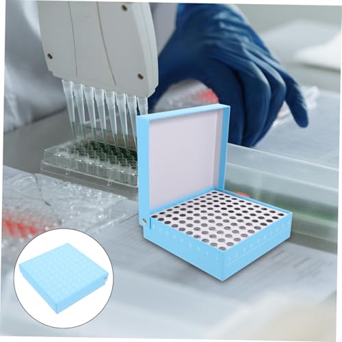 LOORGVEL Papierkryobox für Mikrozentrifugenröhrchen Plätze Stabile Probenaufbewahrung Gefrierbeständig Leicht zu Öffnen für Labor Institutsprobenlagerung von LOORGVEL