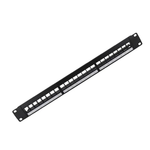 LOORGVEL Patchpanel Netzwerkmodul Ungeschirmtes Kabelmanagementsystem Ports Kompatibel mit Racks Einfache Installation für Hohe Zuverlässigkeit von LOORGVEL