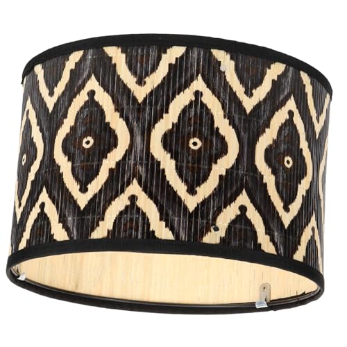 LOORGVEL Pendelleuchte Lampenschirm Handgewebt Deckenleuchte Lampenabdeckung Vintage Stil Für Wohnzimmer Schlafzimmer Esszimmer Küche von LOORGVEL