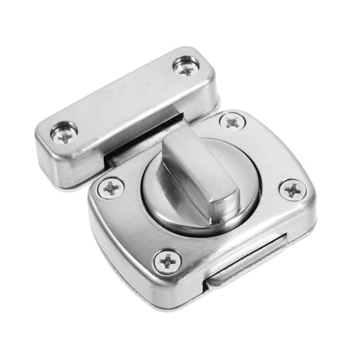 LOORGVEL Perforationsfreie Türriegel Türschloss aus Verdicktem Zinklegierung Robustes Schiebetor Zubehör Langlebiger Sicherheitsschloss für Türen und Fenster Einfach zu Montieren Kompakt von LOORGVEL