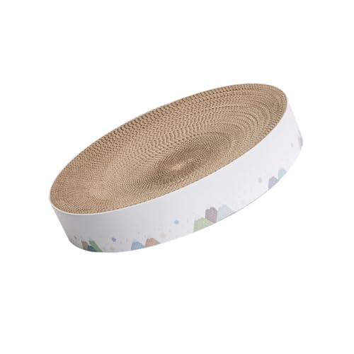 LOORGVEL Pet Cat Scratching Board Sunk Bowl Form Kratzmatte aus Langlebiger Wellpappe Katzenkratzspielzeug Schützt Möbel und Bietet Gemütliches Schlafnest S von LOORGVEL