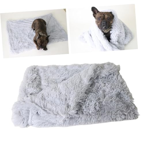 LOORGVEL Plüsch Pet Matte Doppellagig Atmungsaktiv Komfortabel Haustierdecke für Hunde Katzen Mittelgroß Tragbar Leicht Vielseitig Verwendbar von LOORGVEL