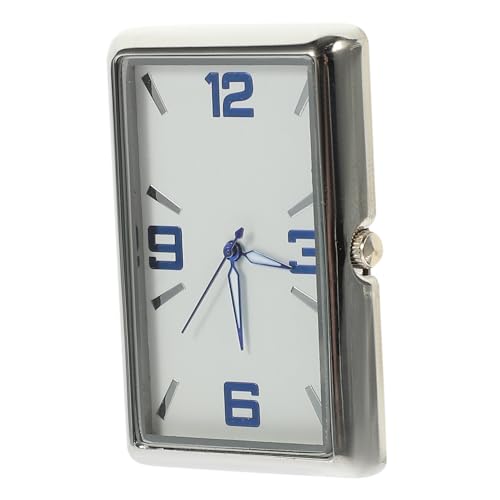 LOORGVEL Quadratische Auto uhr mit Selbstklebender Rückseite Klare Glasscheibe Kleine Dekorative Dashboard uhr für Auto Büro und Zuhause Einfach Anzubringen Ablesbar Beim Fahren von LOORGVEL