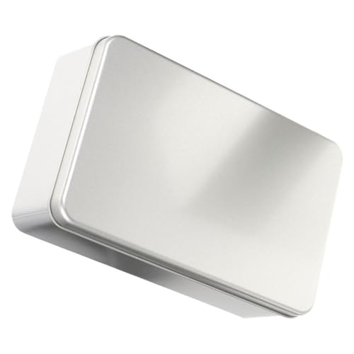 LOORGVEL Rechteckige Kleine Tinplate Aufbewahrungsbox mit Deckel Leichte und Langlebige Metallbox für Süßigkeiten Geschenke Partydeko und Vielseitige Nutzung für Reisen und Festlichkeiten von LOORGVEL