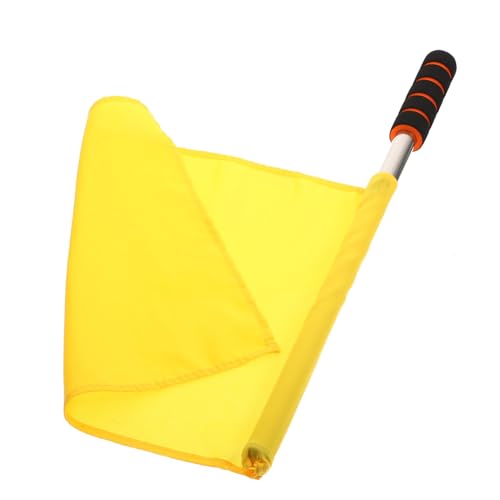 LOORGVEL Referee Hand Flag Gelb Leichtgewichtige Signalflagge für Rennen und Sportveranstaltungen Hohe Sichtbarkeit Einfach zu Tragen und Robuste Verarbeitung für Schiedsrichter und Trainer LOORGVEL Referee Hand Flag Gelb Leichtgewichtige Signalflagge für Rennen und Sportveranstaltungen Hohe Sichtbarkeit Einfach zu Tragen und Robuste Verarbeitung für Schiedsrichter und Trainer von LOORGVEL