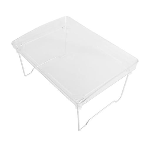 LOORGVEL Regal Gestell Schreibtisch klappbar Mehrzweck Desktop-Speicher-Organizer verstellbare Einlegeböden klappbarer Ständer Arbeitsplatten-Organizer Faltbare Tabelle Plastik Transparent LOORGVEL Regal Gestell Schreibtisch klappbar Mehrzweck Desktop-Speicher-Organizer verstellbare Einlegeböden klappbarer Ständer Arbeitsplatten-Organizer Faltbare Tabelle Plastik Transparent von LOORGVEL