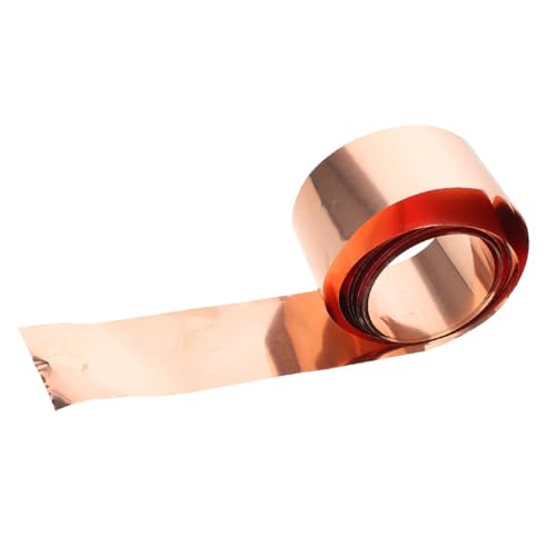 LOORGVEL Reine Kupferfolie Flexibel Hitzebeständig Hohe Leitfähigkeit für Elektrische DIY projekte Handwerk und Maschinenbau Kupferband Metallfolie von LOORGVEL