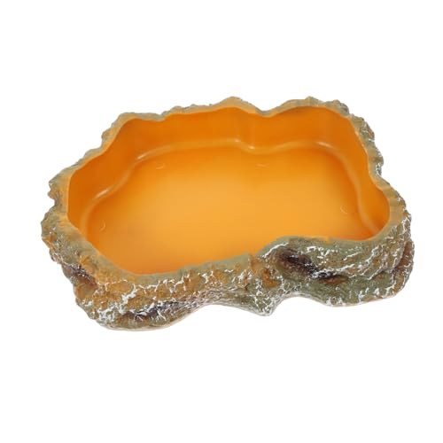LOORGVEL Reptilien Futterschale Wasserschale Terrarium Futternapf Wasserschale für Echsen Schildkröten Langlebig Glatt Oberfläche Geeignet für Futter und Wasser von LOORGVEL